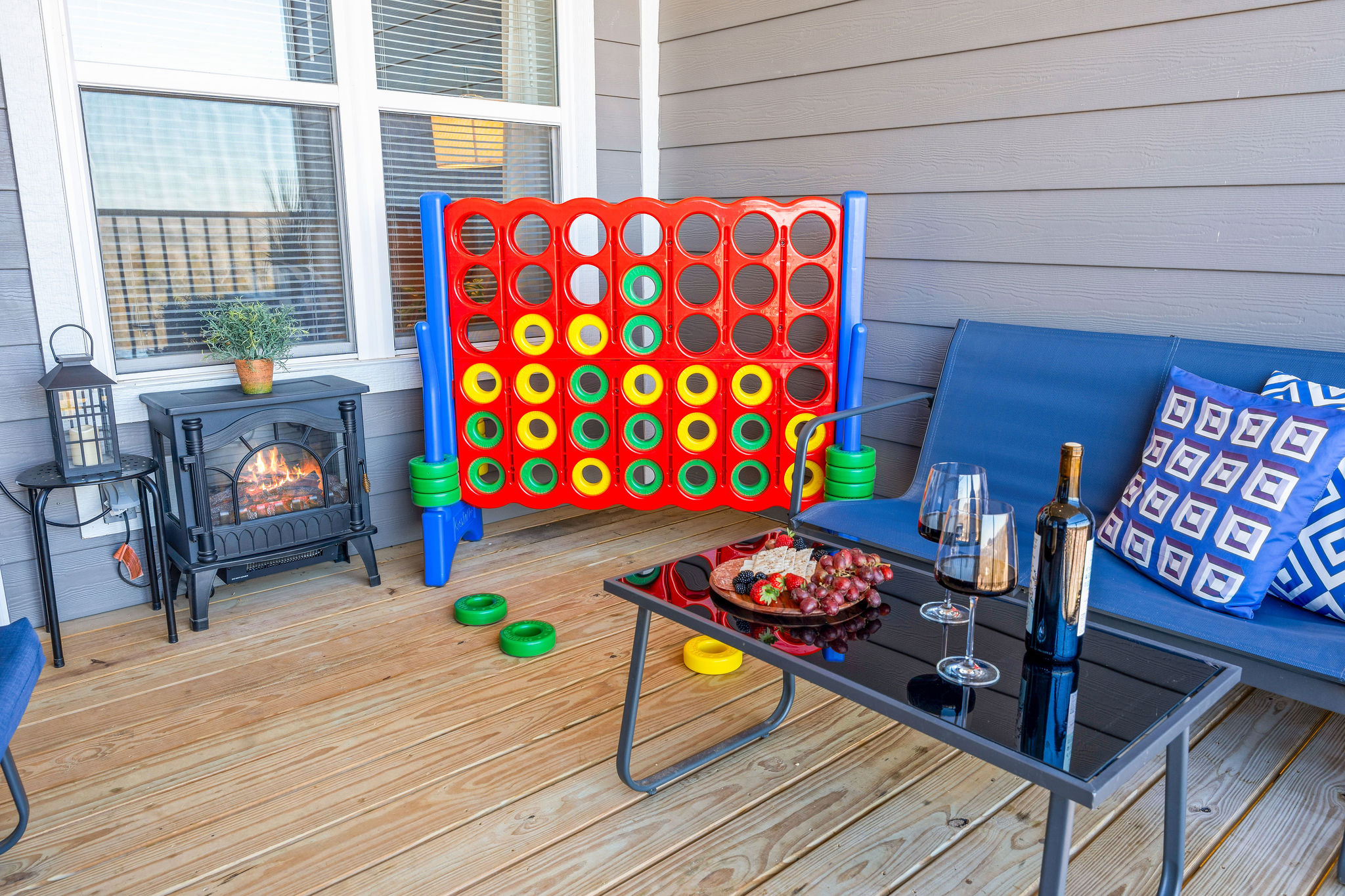 Play or relax and unwind on the private balcony