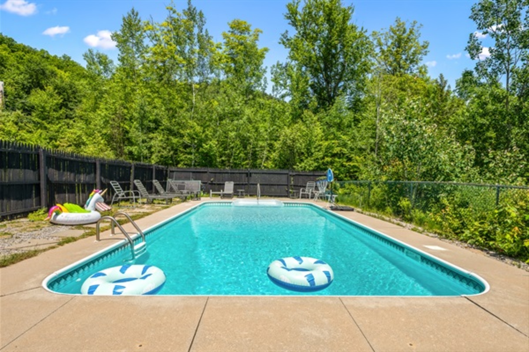 Cool off in the private seasonal pool, perfect for summer days when the whole group wants to relax without leaving home.