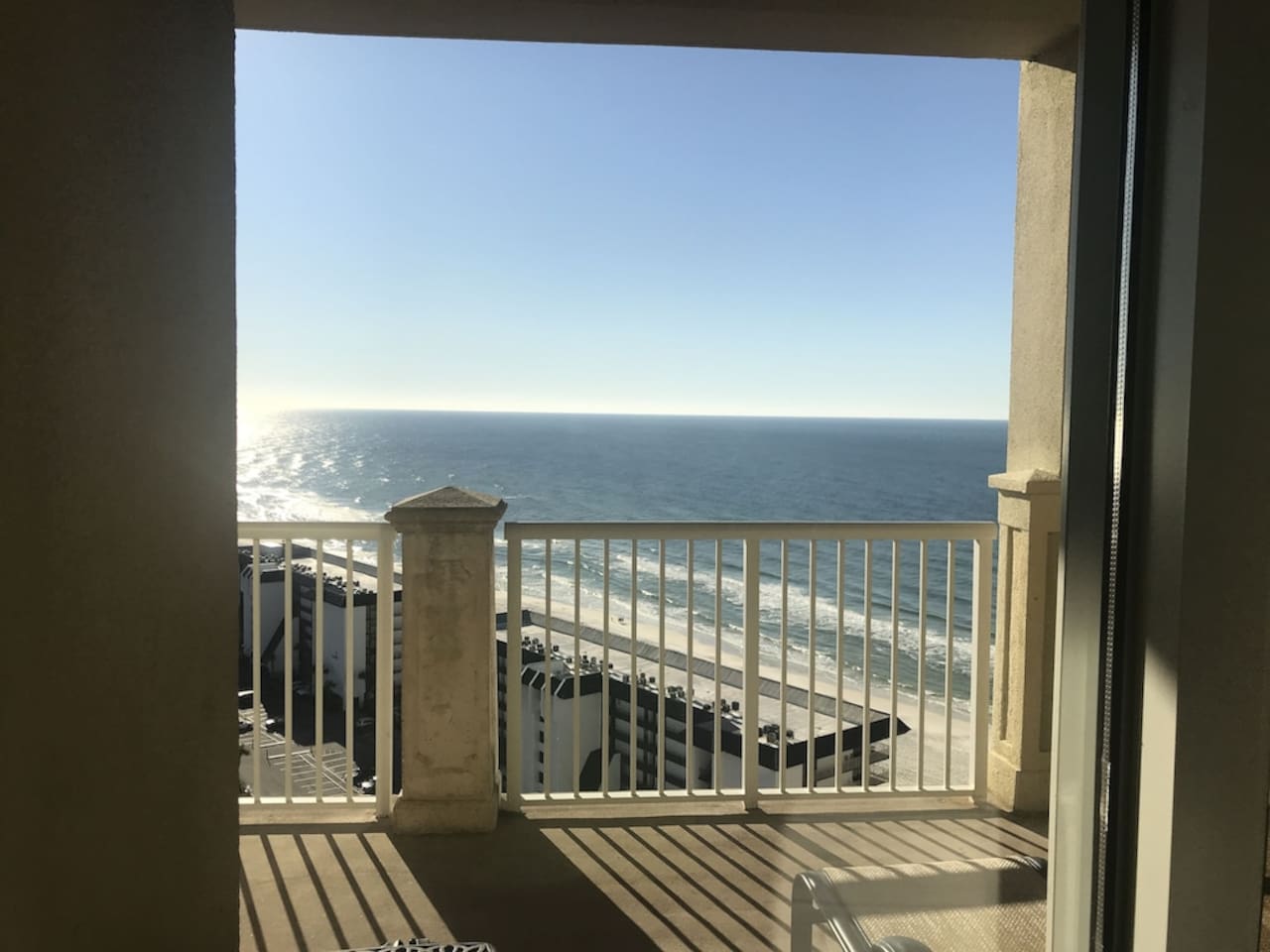 View from 21' balcony off living room  
