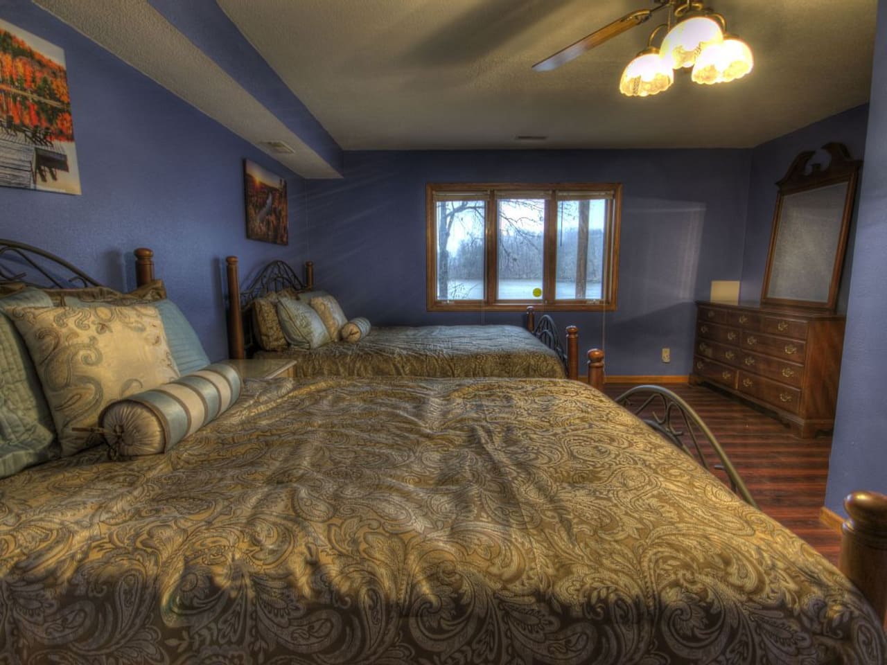 Bedroom, lake view, lower level