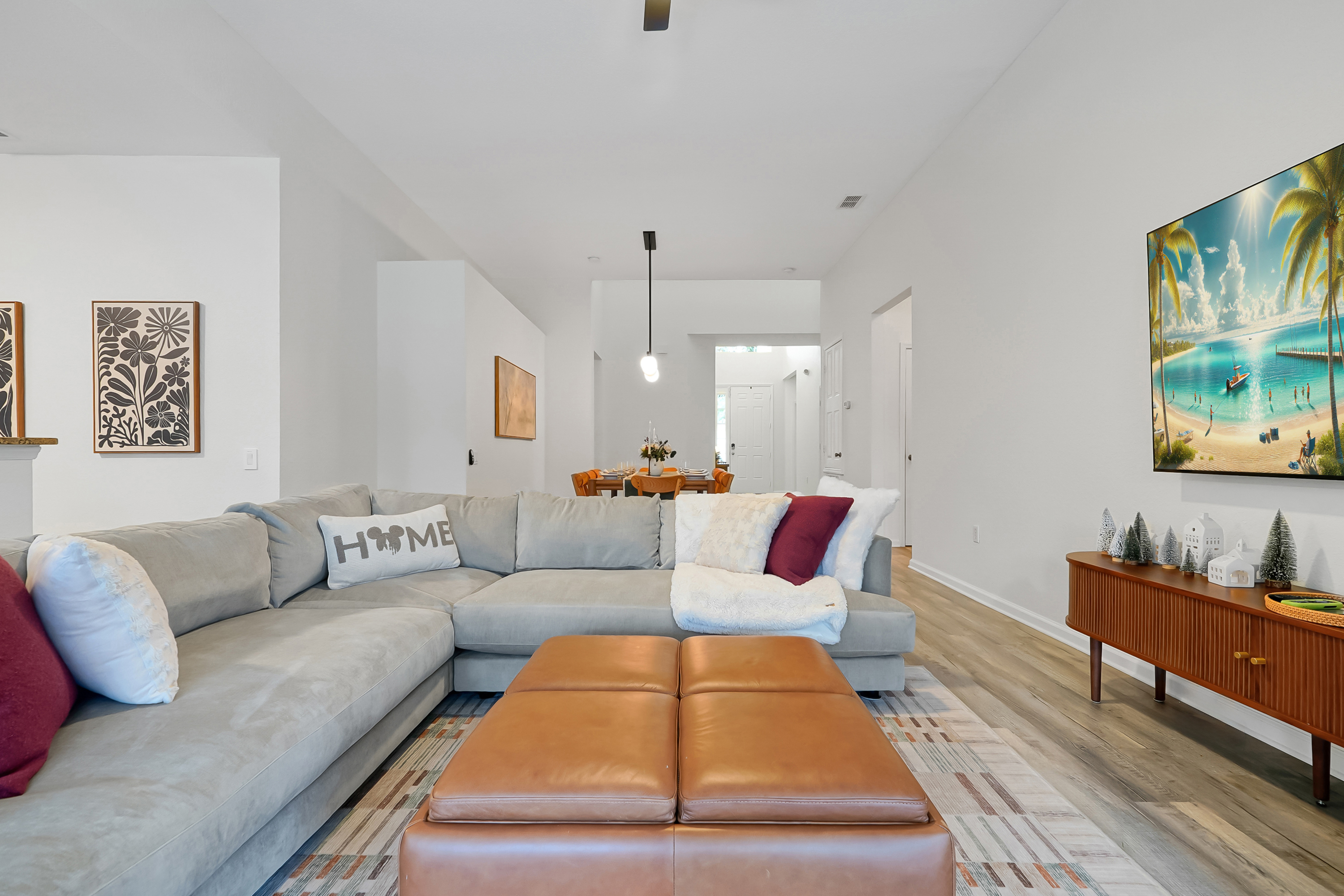 Bright, open-concept living area