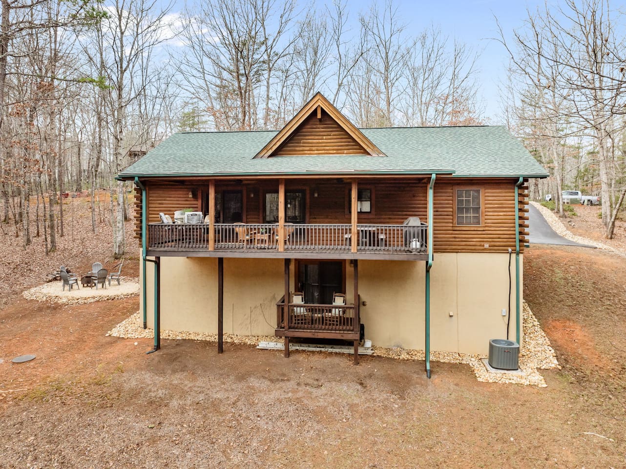 Back view of the cabin