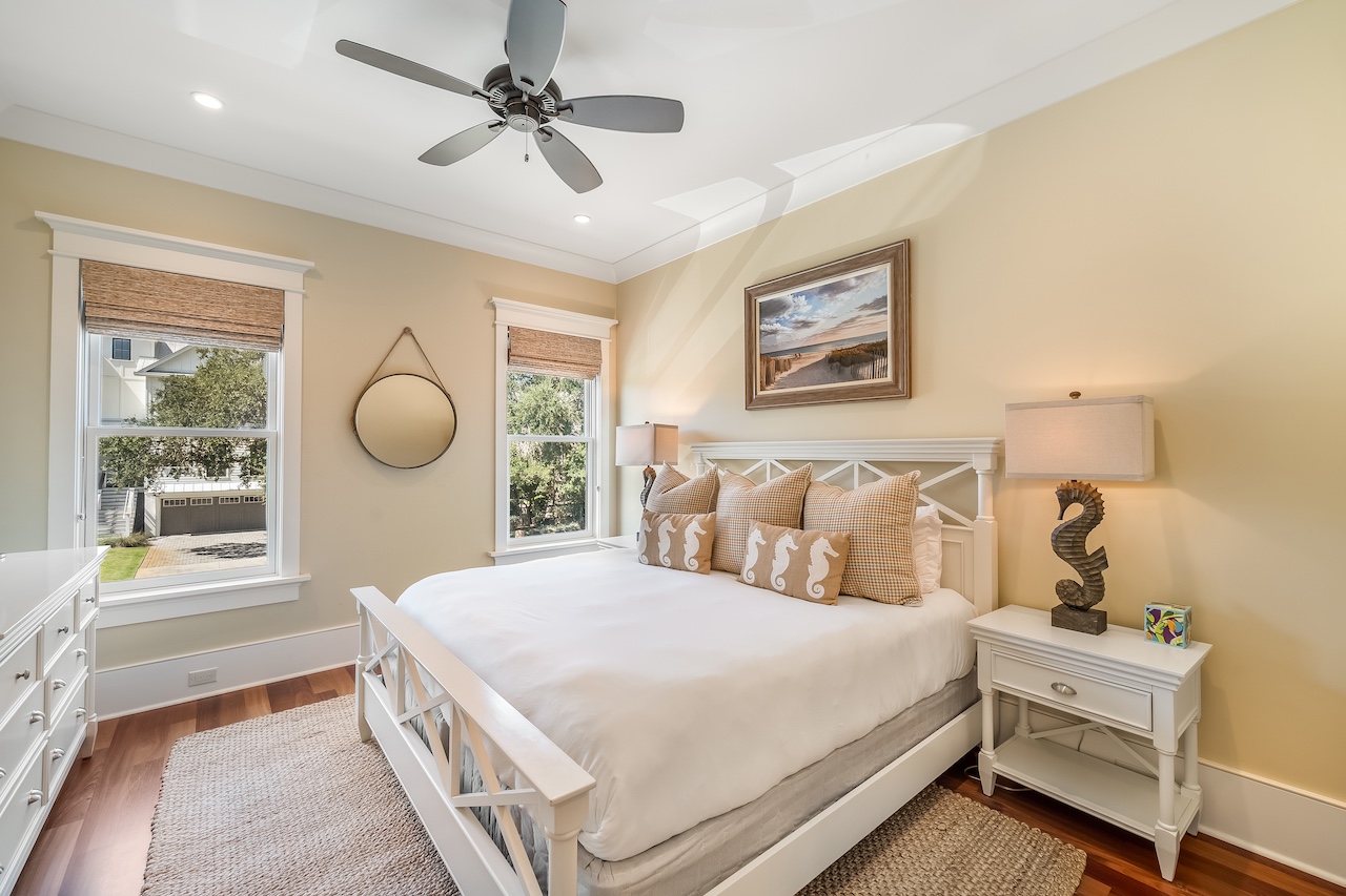 Bedroom 5:  King Bed + Ensuite + TV Shore Thing | 4001 Palm Blvd | Isle of Palms, SC | IOP Escapes