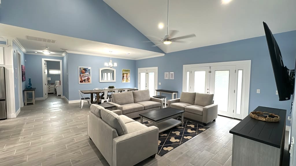 Large Living Room and Dining Room Open Plan Living