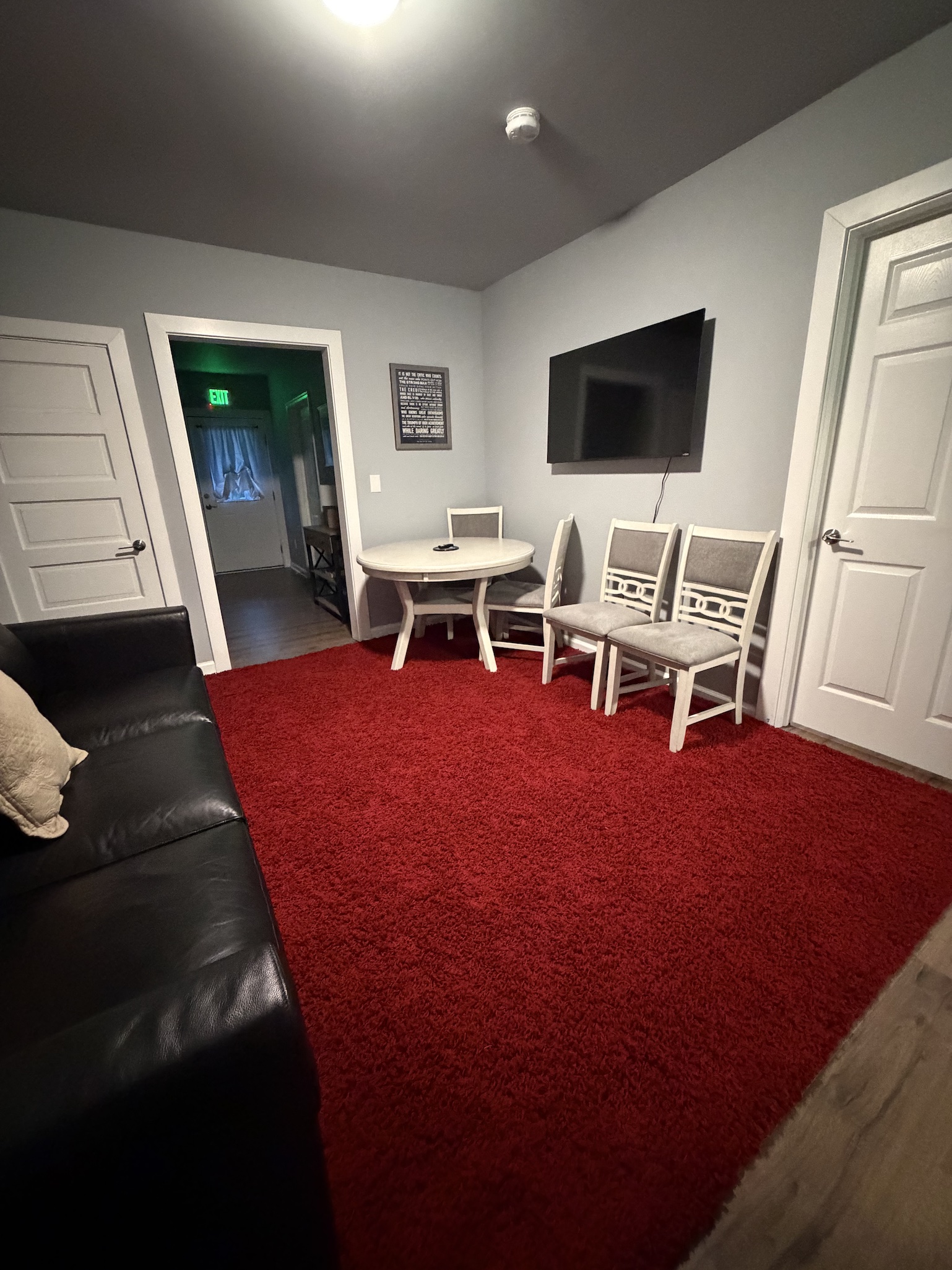 Additional downstairs living area gives everyone extra space to relax