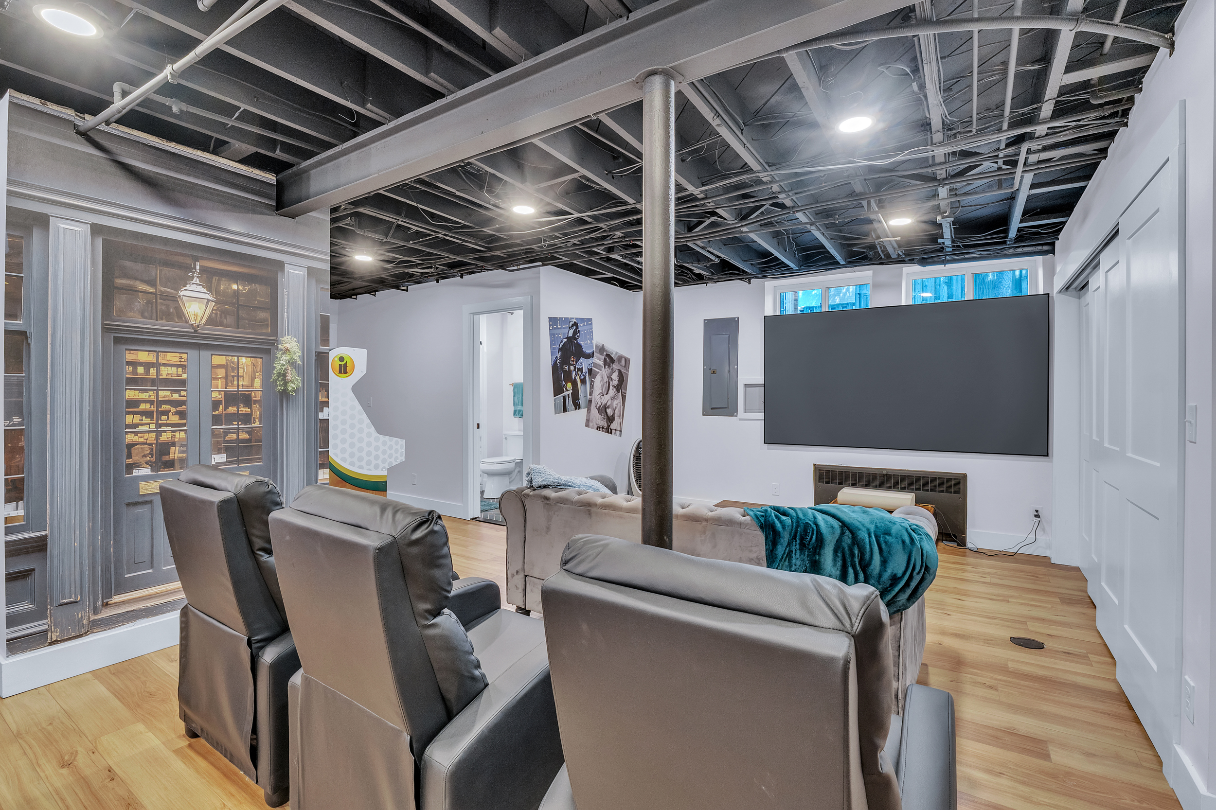 Enjoy a movie or the big game on the big screen