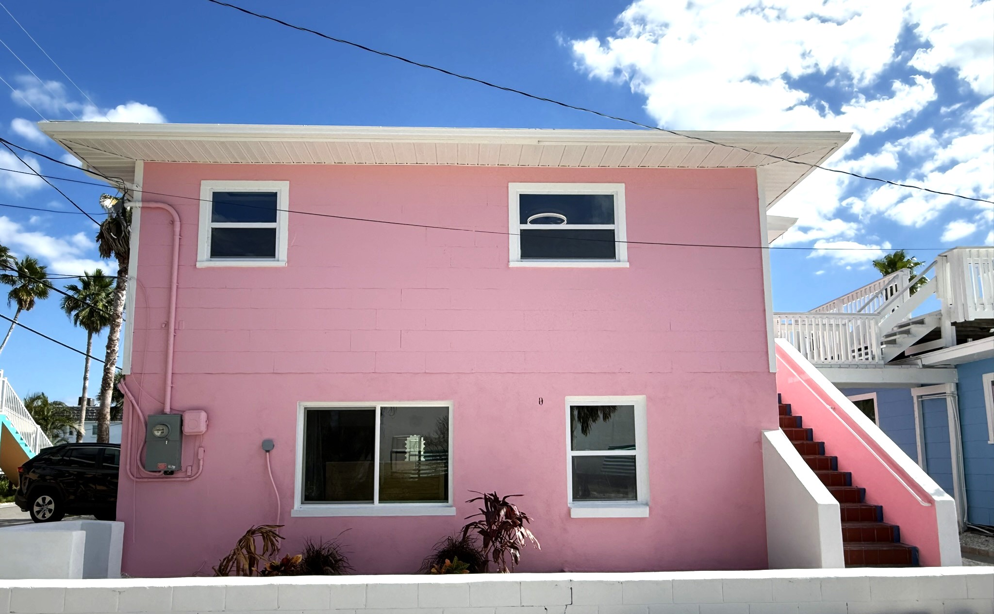 Exterior Photos of Pink 2 Story House