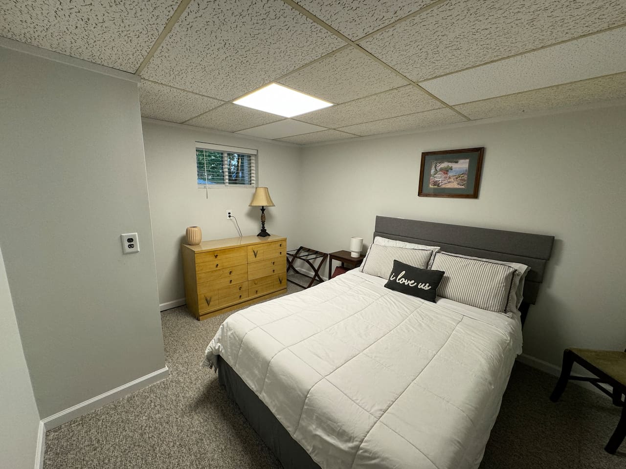 Queen Bed with Closet area