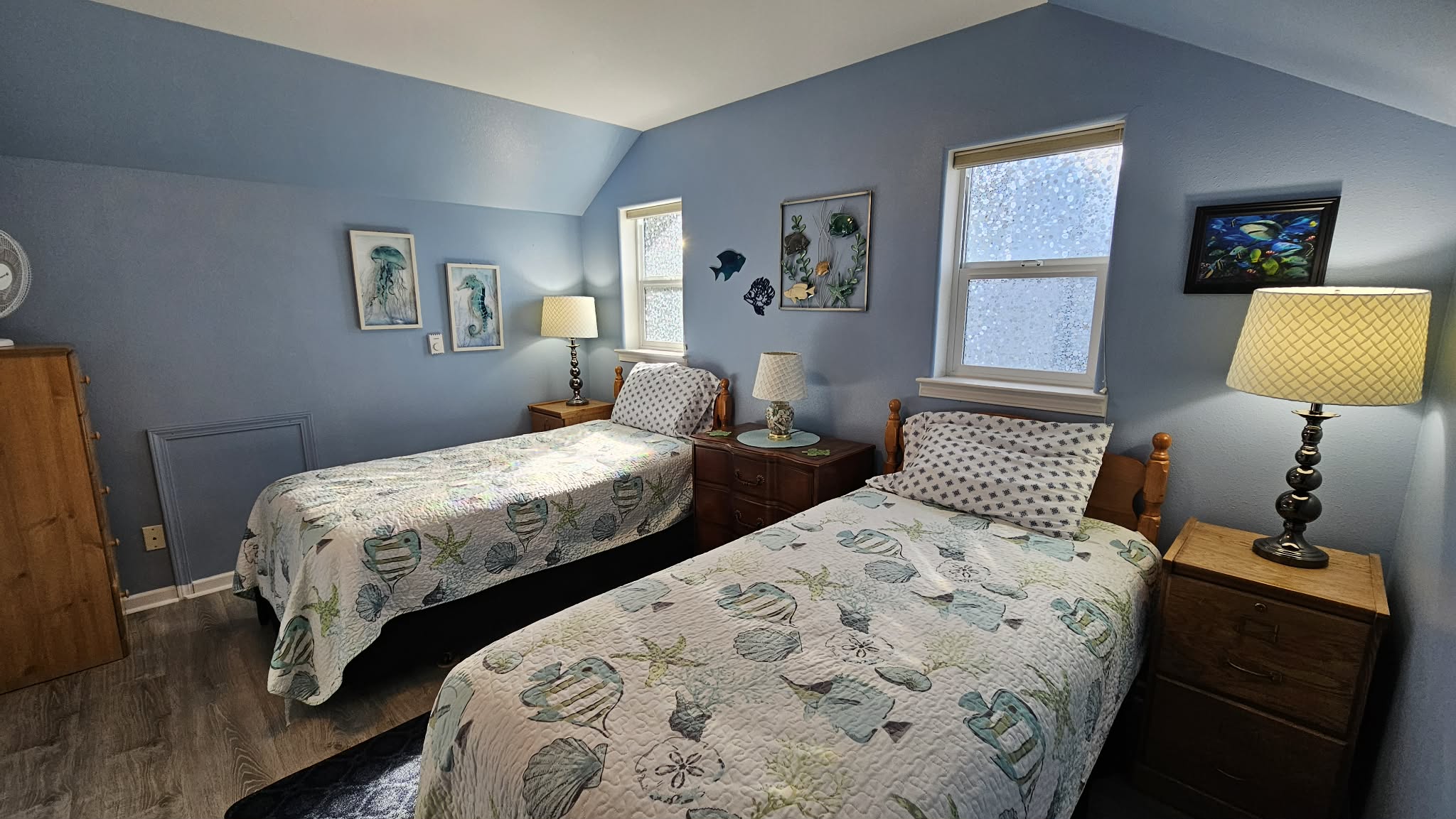 upstairs twin bedroom