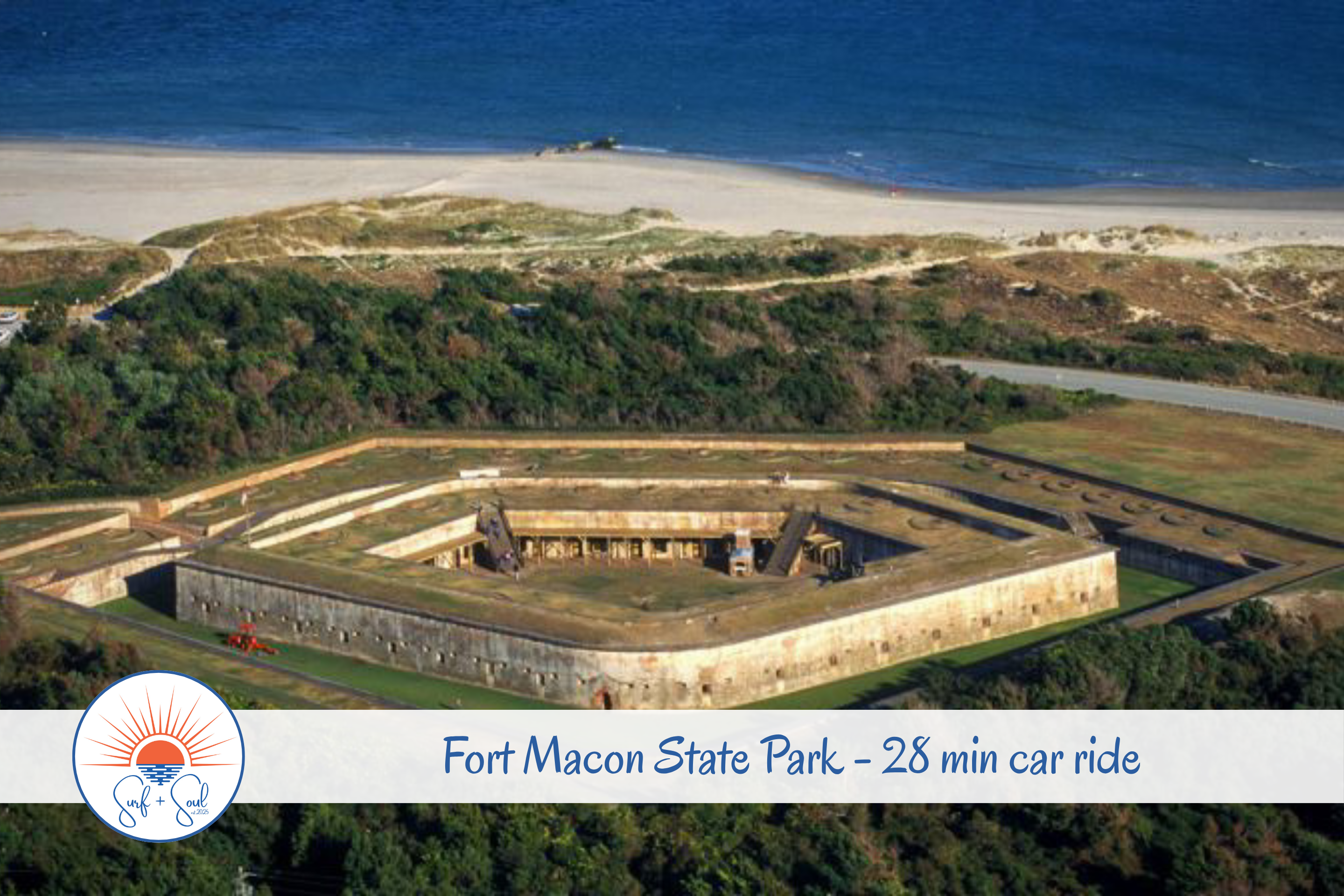 Wander sandy trails, old cannons, and sweeping ocean views at one of the best-preserved Civil War–era forts in the country.