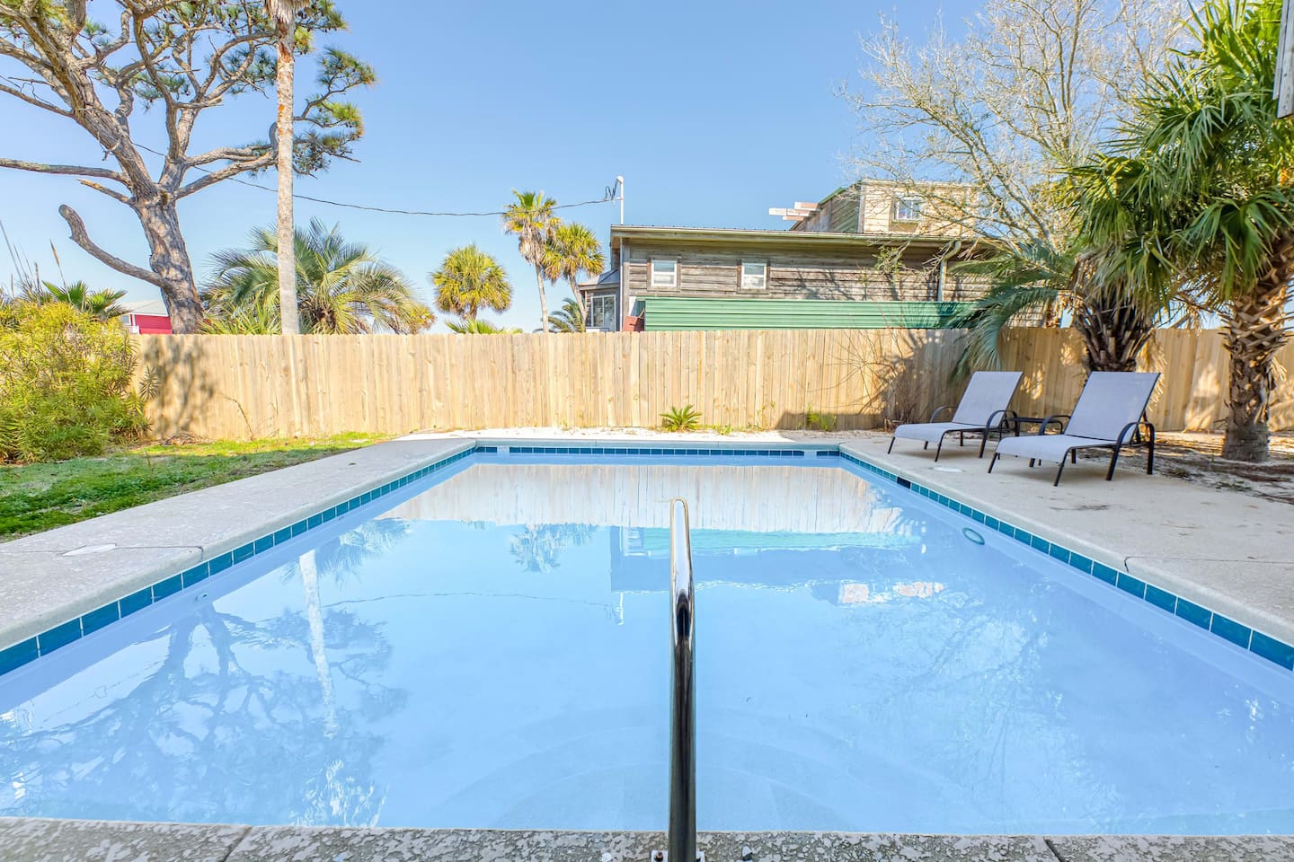 Private Pool Oasis: Dive into relaxation in your own tranquil retreat surrounded by lush greenery!