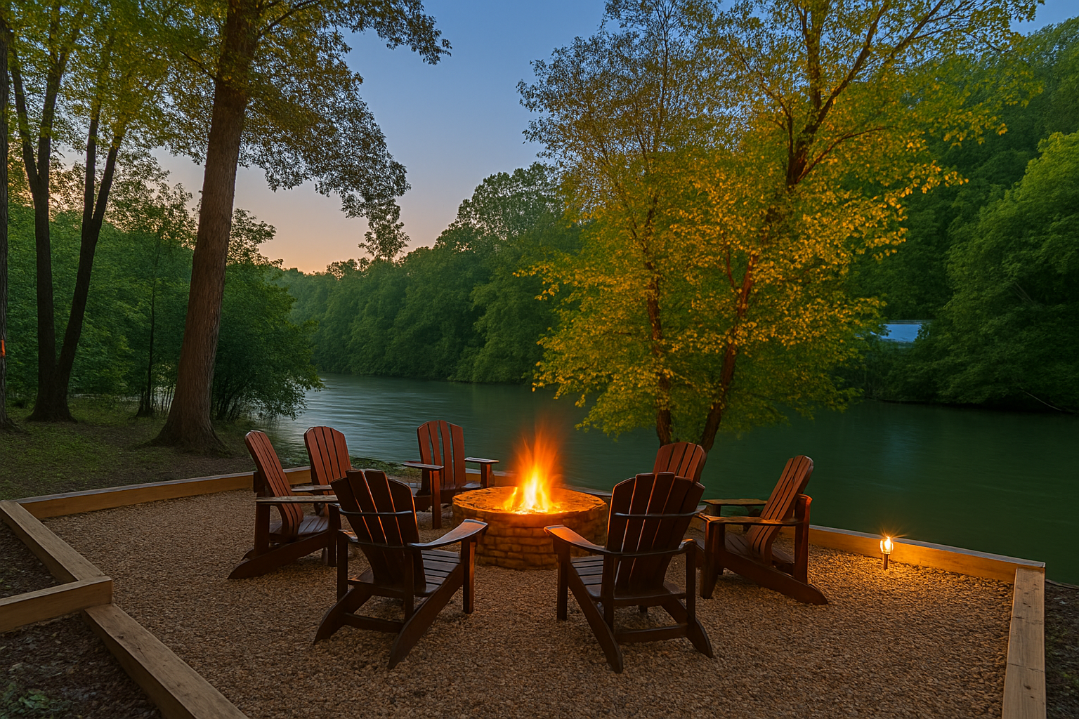 Fire Pit on the River