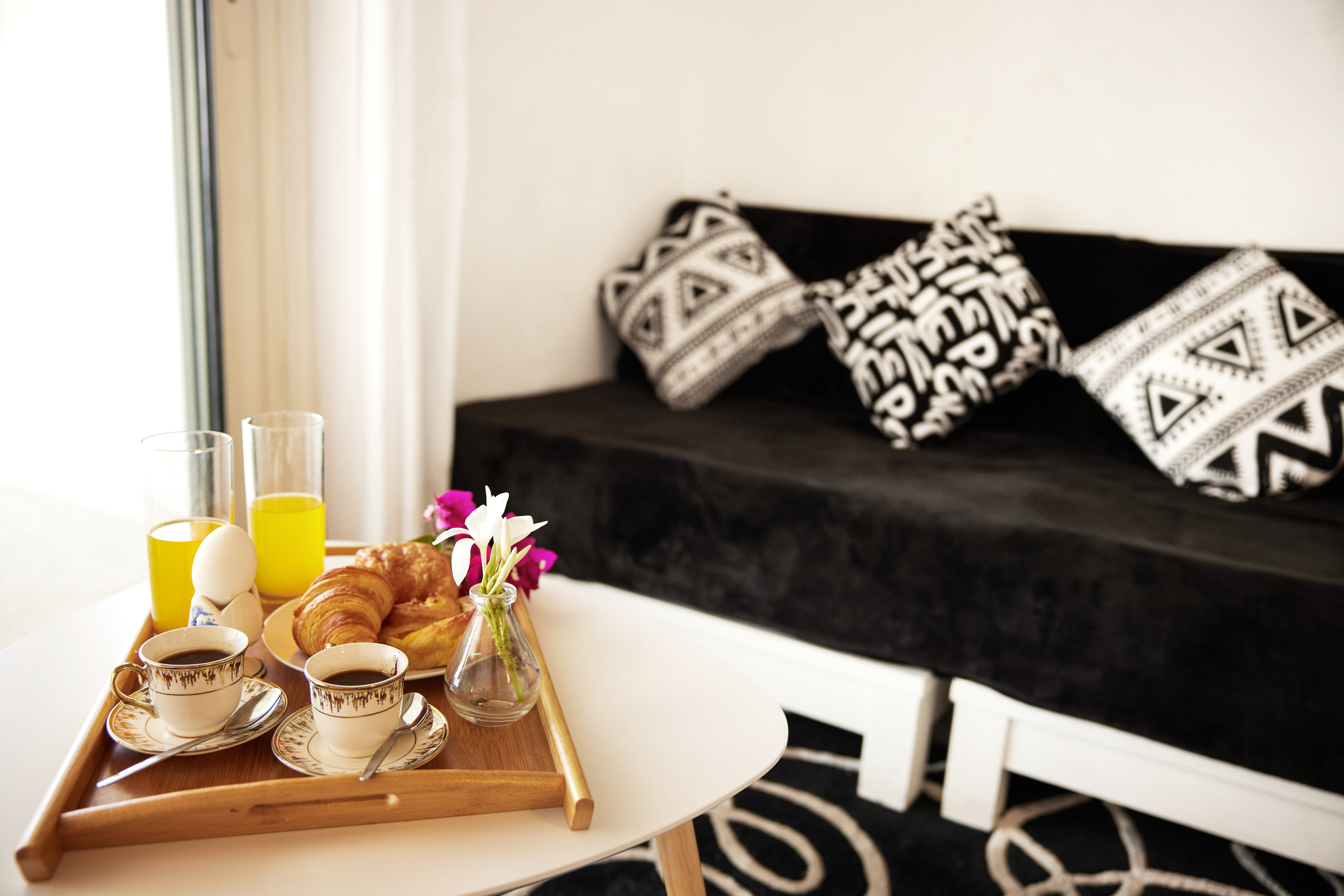 Living Area - sofa bed upright position