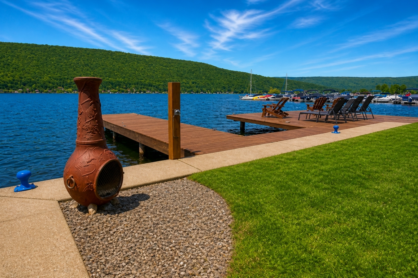 Relax in style with our premium comfortable chairs, designed for ultimate comfort and tranquility. Perfectly positioned to offer a breathtaking view of the lake, these chairs provide the ideal spot to unwind, whether you're enjoying a morning coffee 
