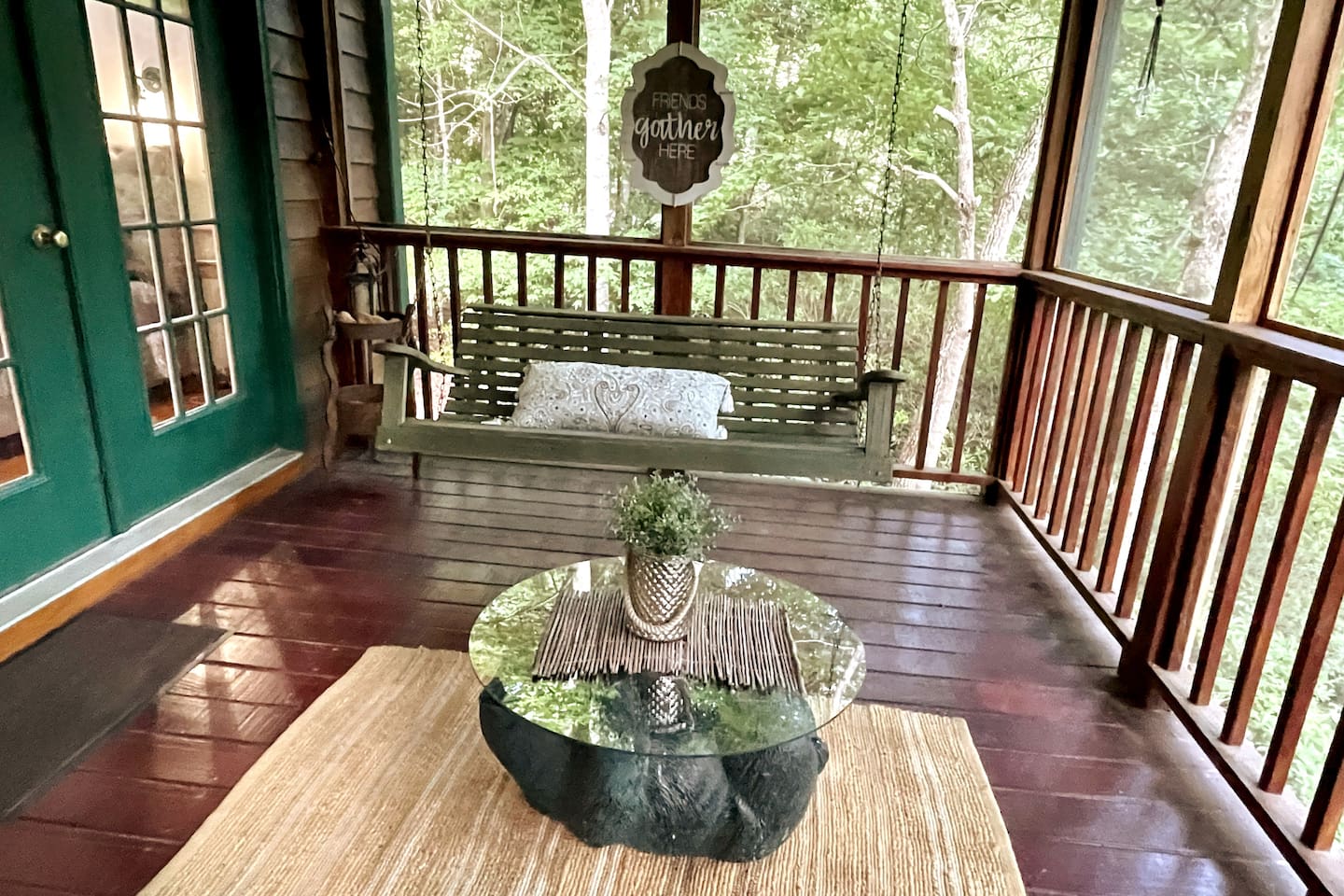 Swing on back deck