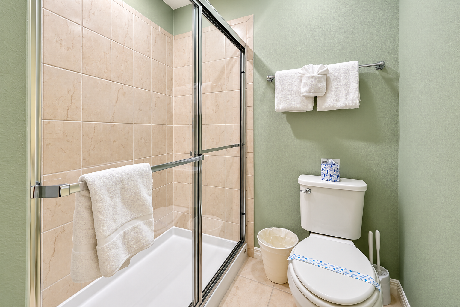 Extra showers means everyone can get out the door sooner.