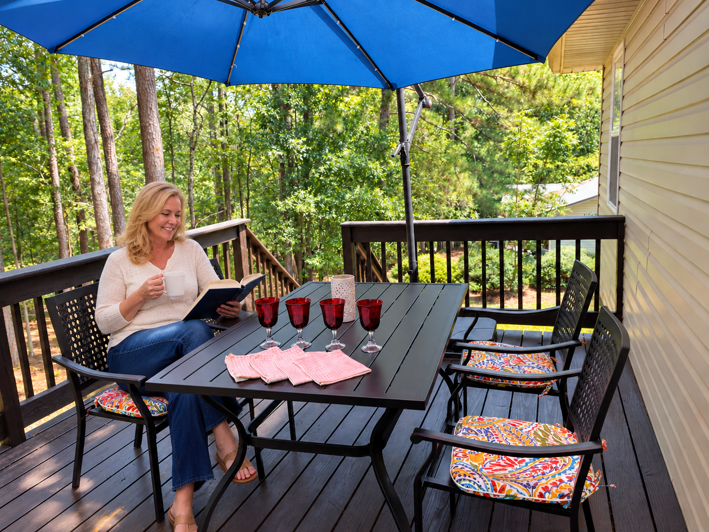 Private back deck