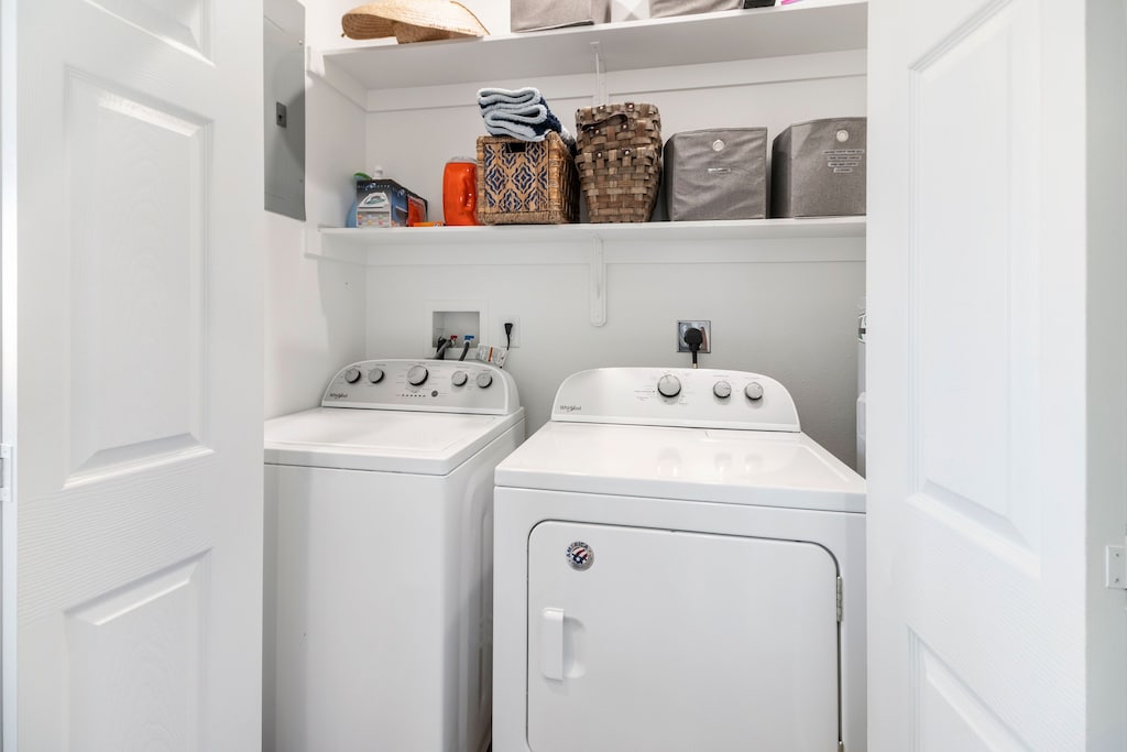 laundry room upstairs