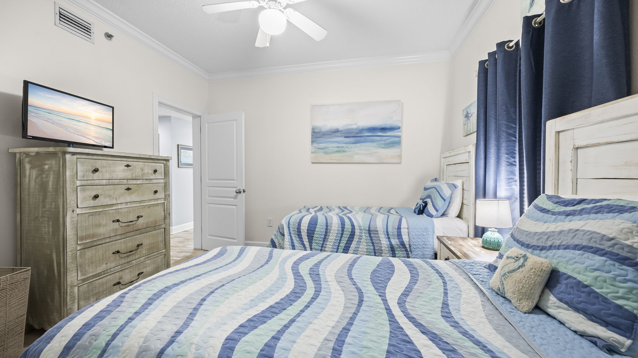 Two twin beds