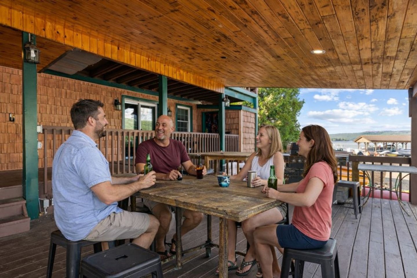 Enjoy some BBQ'ing while overlooking the lake, and enjoy any meal outside.