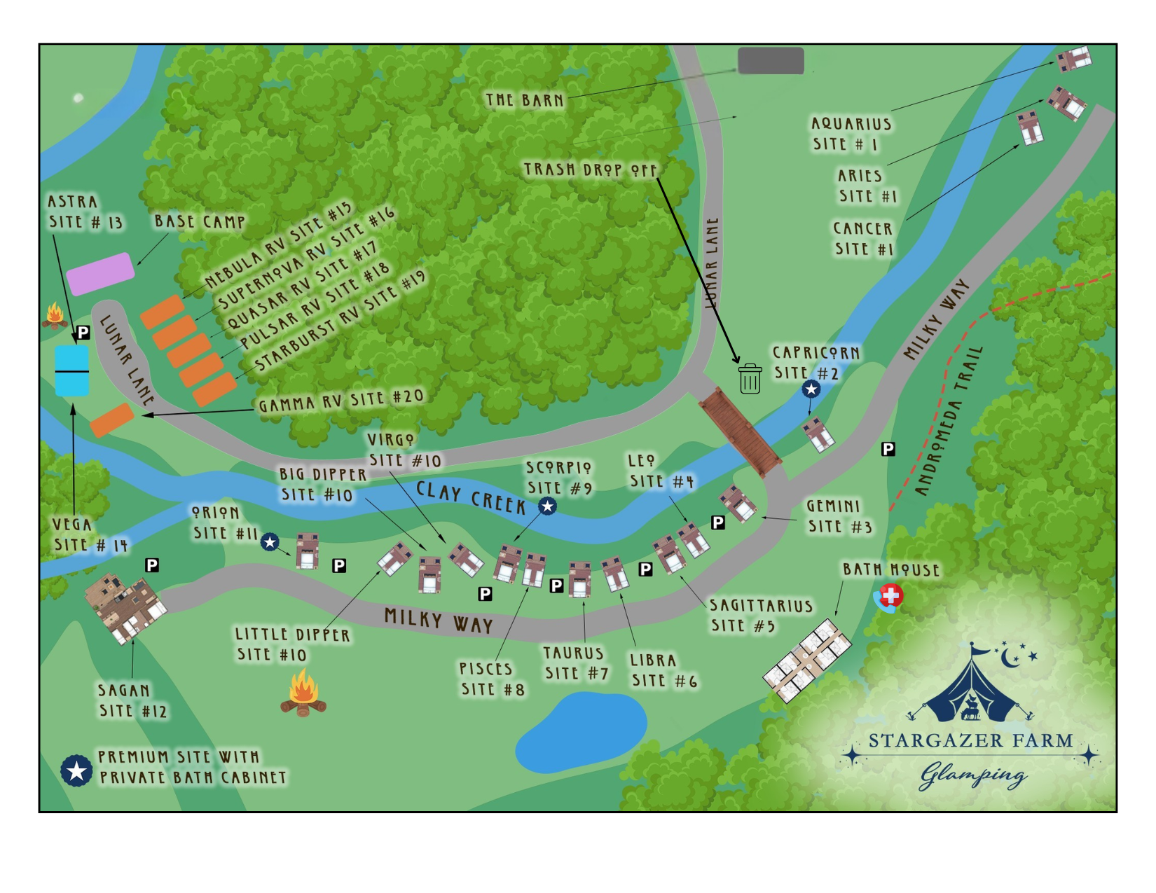 Use this map to pick your ultimate camp site!