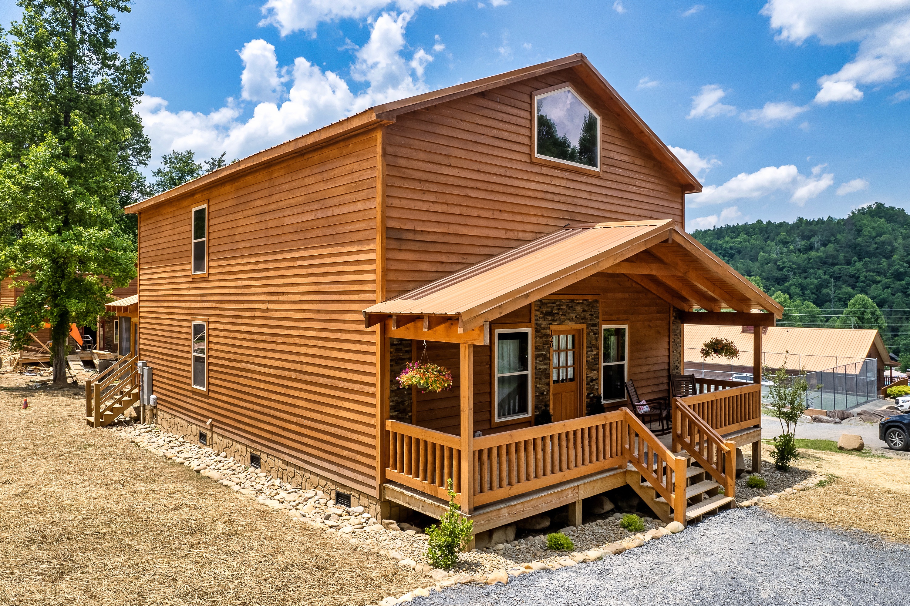 Enough parking for 3 cars in front