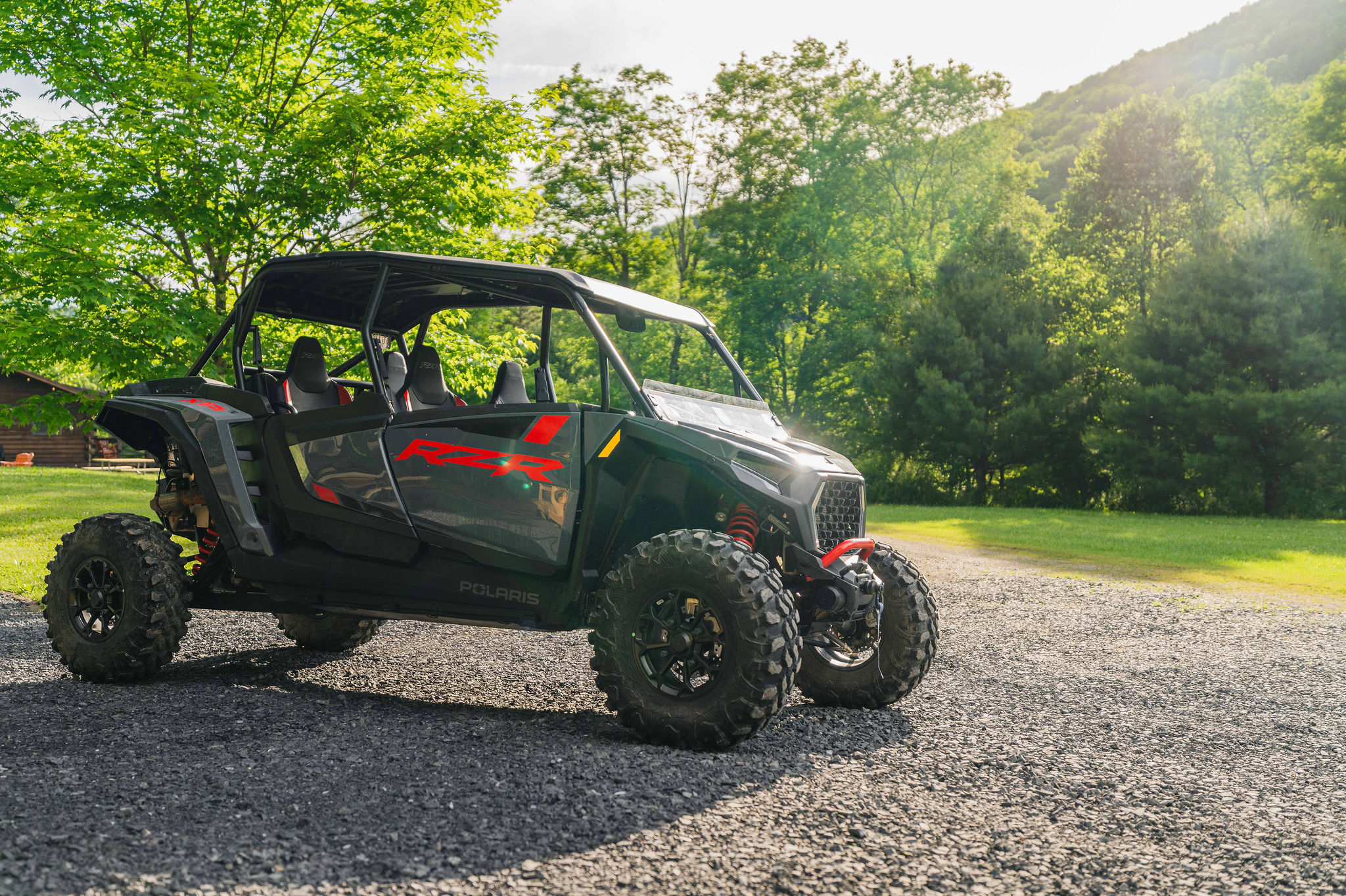 🛻 Trail-ready: rent a UTV from Denton Go and ride straight out of the lot. *(UTV not included; rentals available from our partners at Denton Go inside Denton Hill State Park.)*