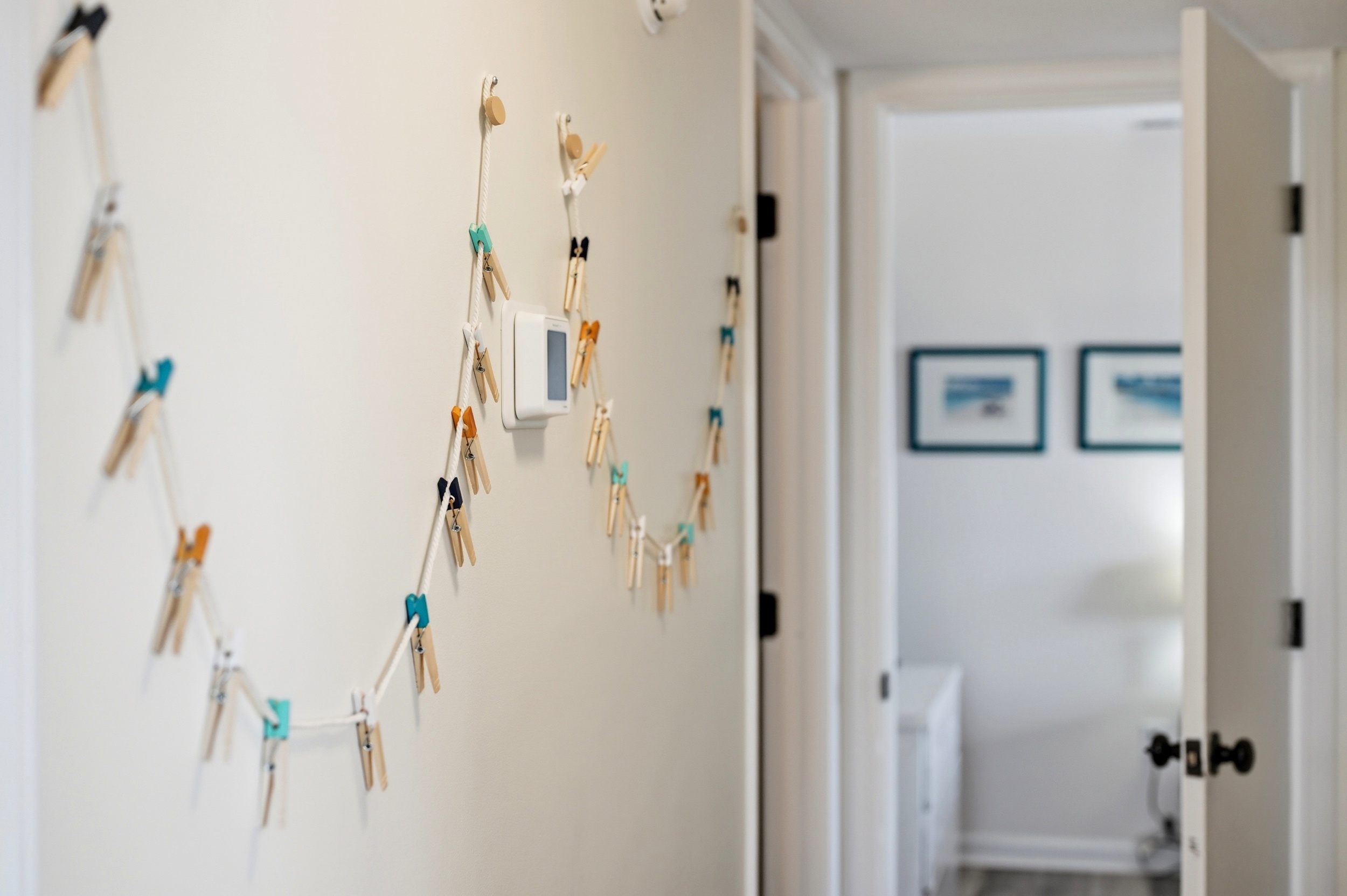 Fun poloroid photo wall