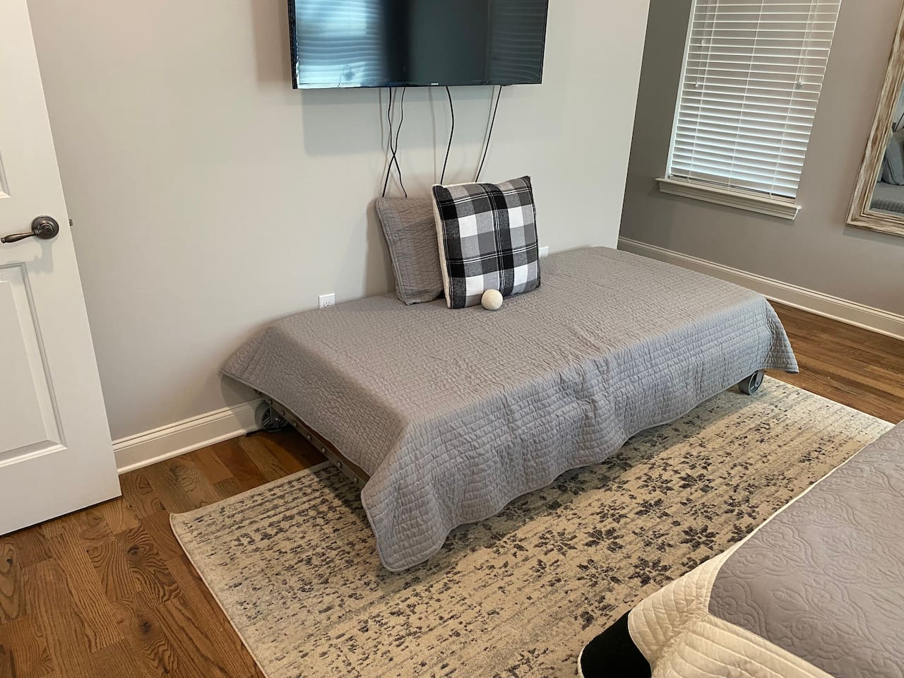 Twin trundle in room 1 of main level bedroom.