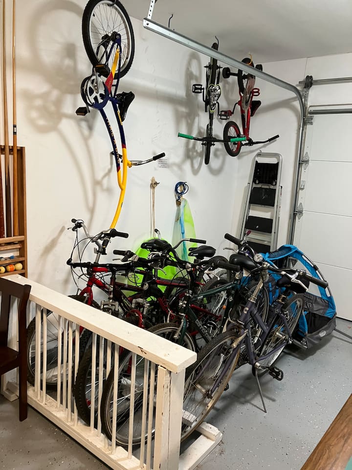 We have lots of bikes for the whole family! Use at your own risk! :-)