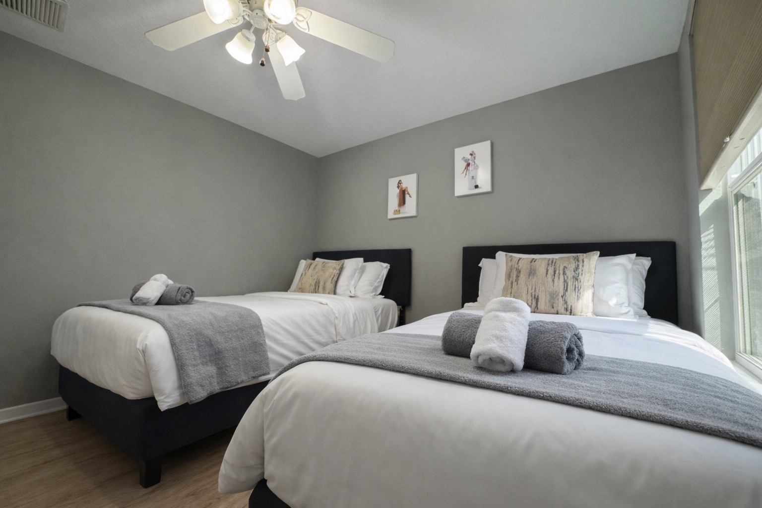 Twin room designed for kids, friends, or flexible sleeping arrangements.