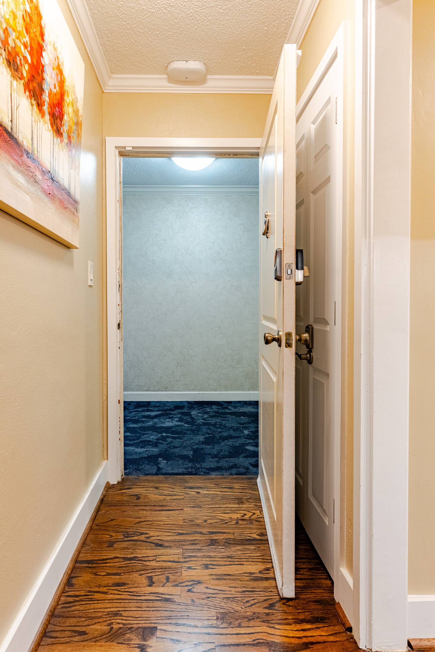 A wide entrance doorway provides a welcoming, spacious entry with easy access.