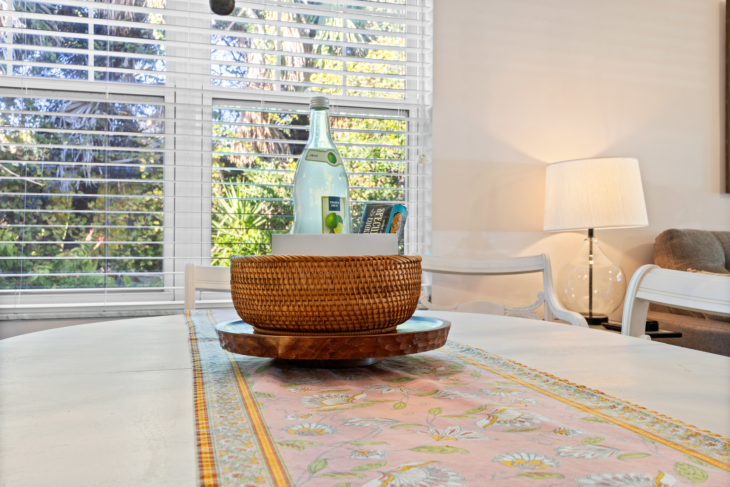 Bright and inviting dining room space.