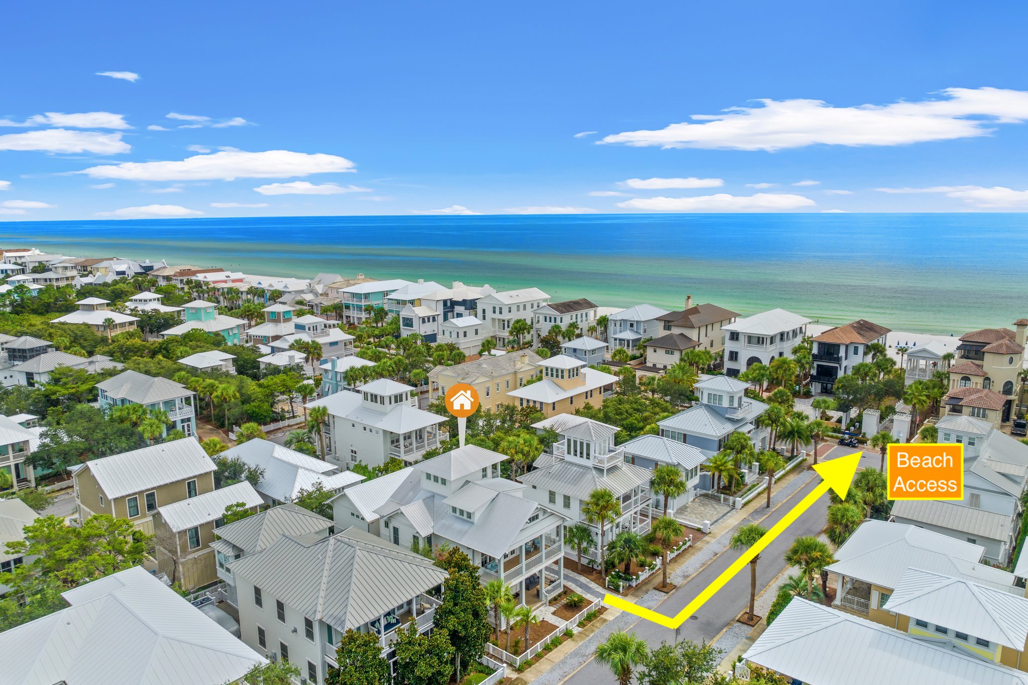 Just 2 houses from beach walk over!