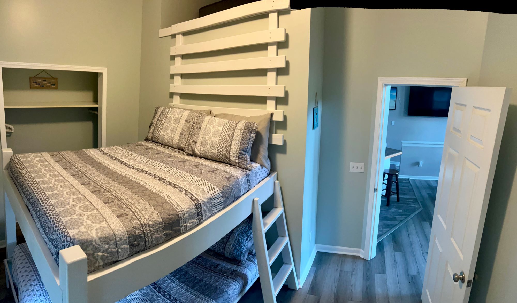 View of ladder to loft