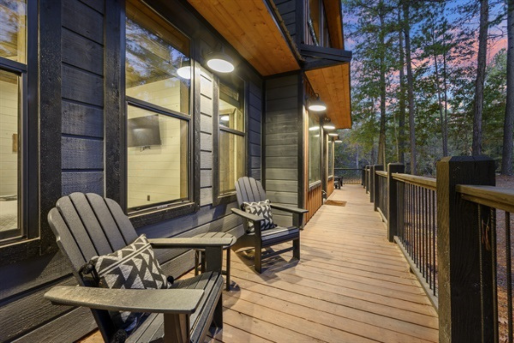 The terrace is the perfect spot for a morning coffee and a moment of calm.