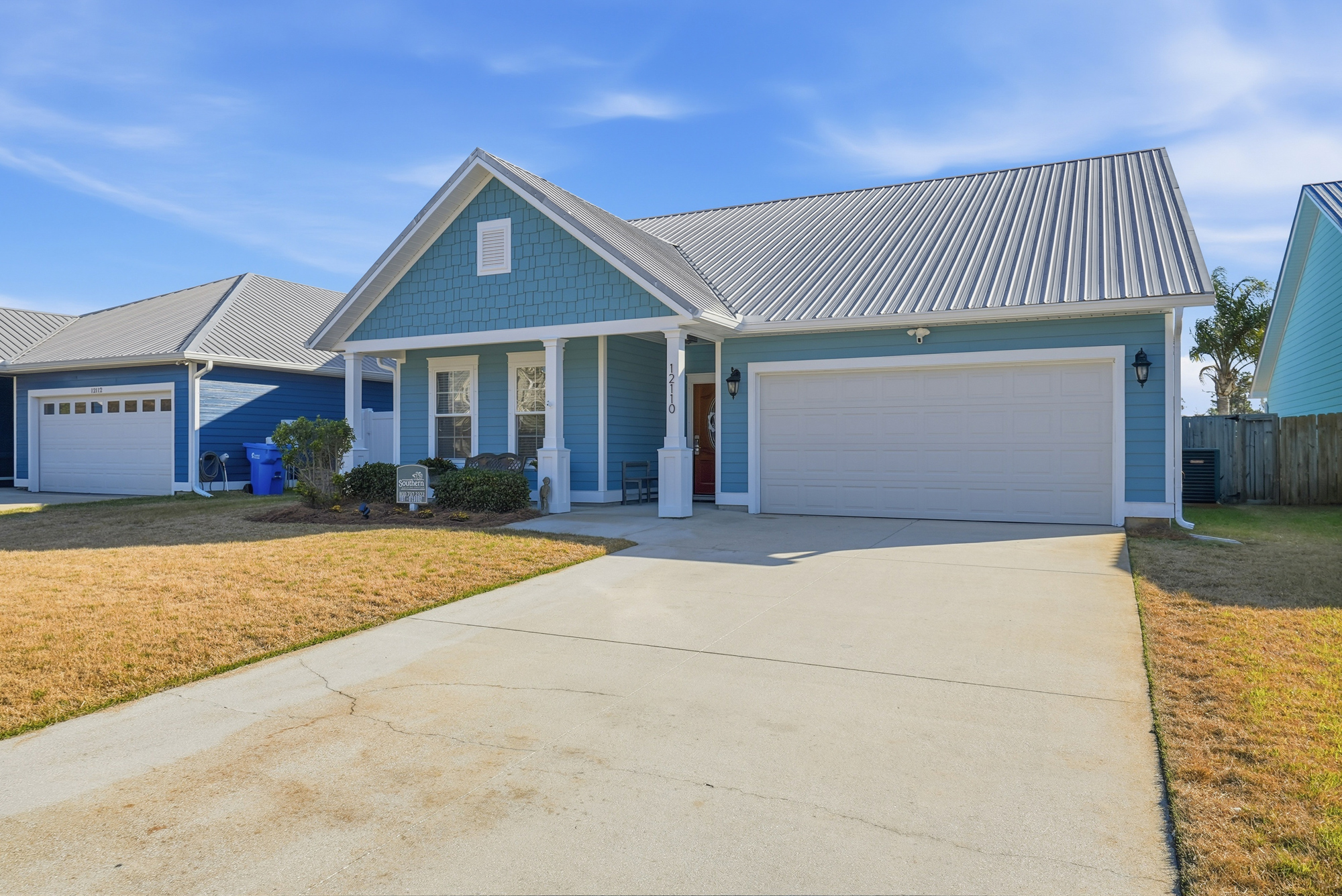 Private driveway and garage parking at this spacious PCB beach vacation rental.