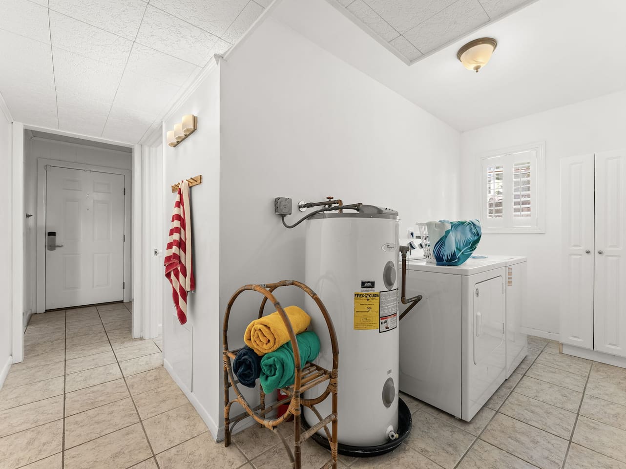 Main floor laundry area.