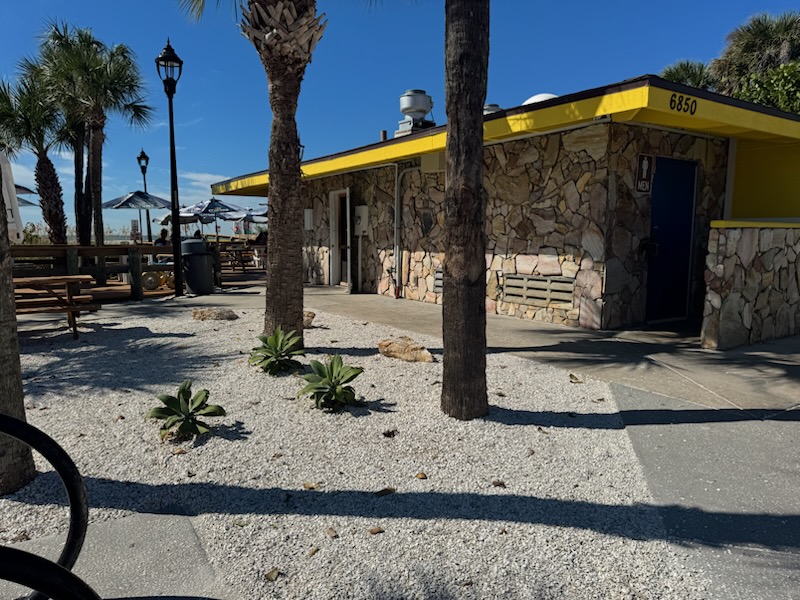 Paradise Grill is just across the street!