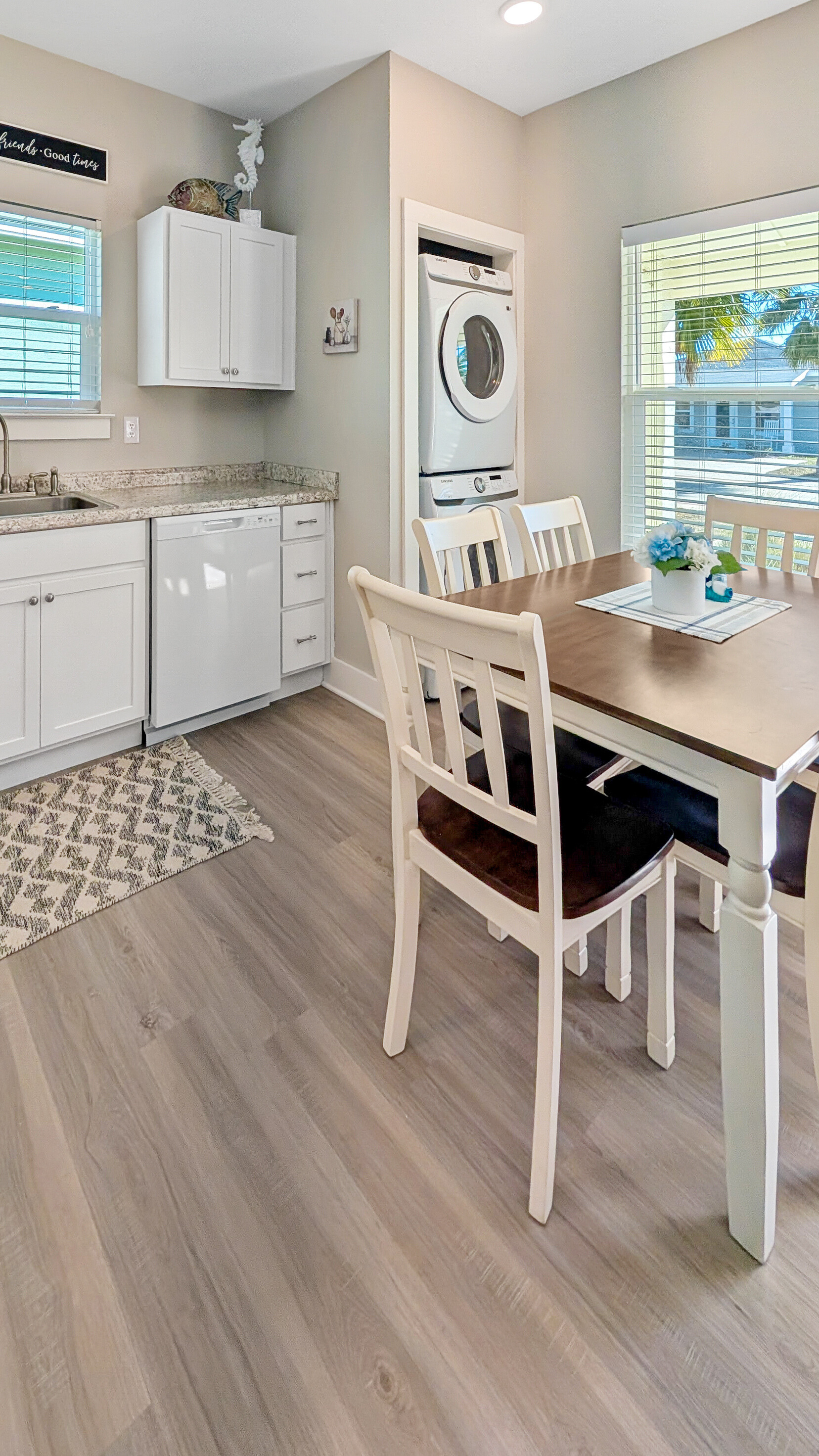 Kitchen with dining for six