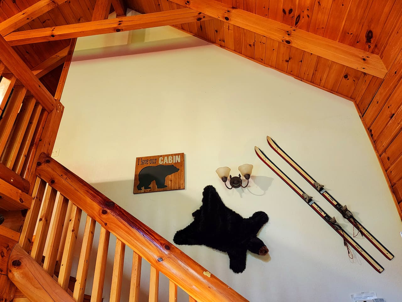 Stairs to loft and 2nd master bedroom