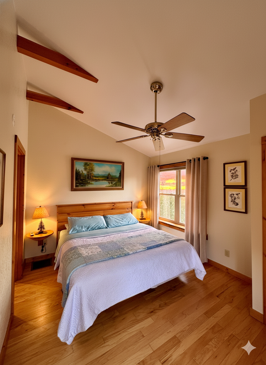 Rest and recharge in this inviting bedroom.