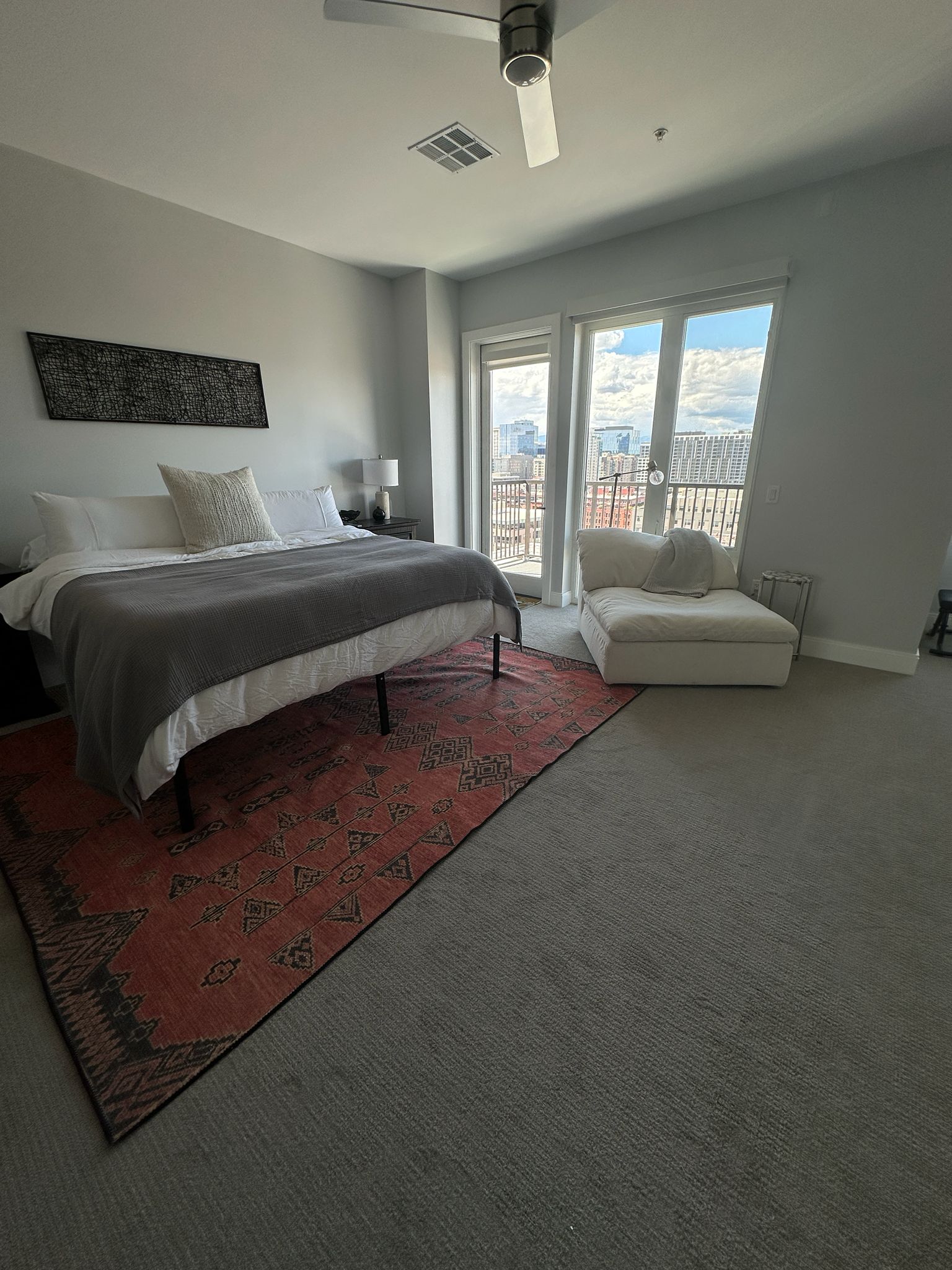 King Size Bed and Seating With an Amazing View