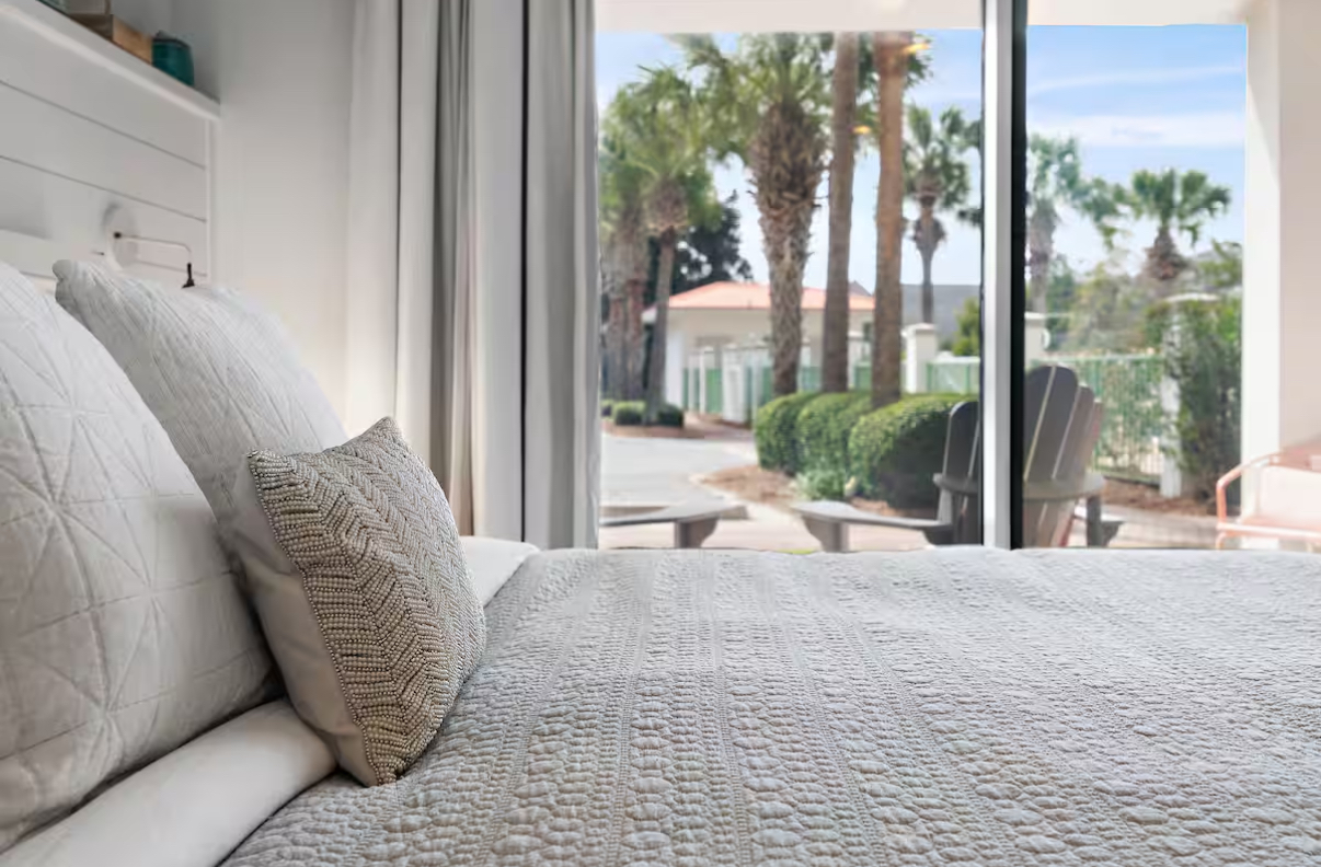 Enjoy a restful stay with our new, comfortable bed and quality pillows