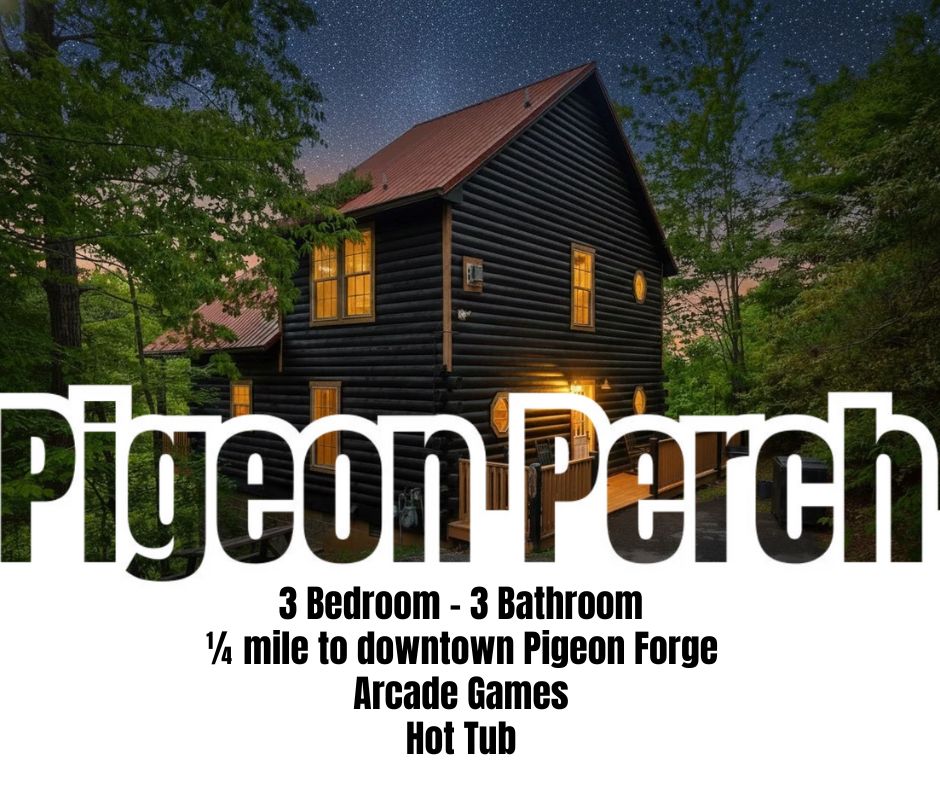 Pigeon Perch, 3 bedrooms - 3 bathrooms, Located close to downtown Pigeon Forge - Arcade - Hot Tub