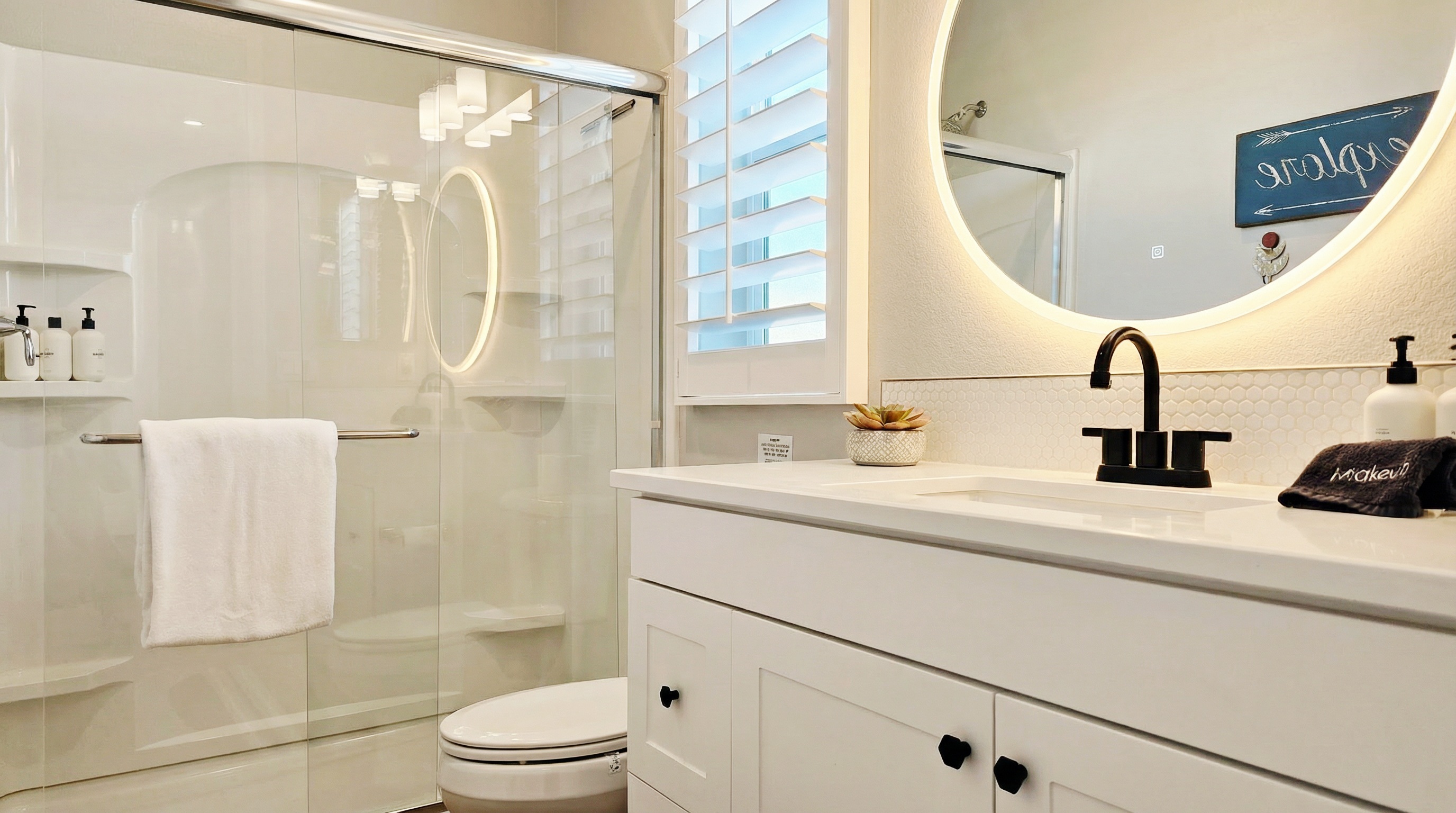 Ensuite bathroom #3 with walk-in shower.