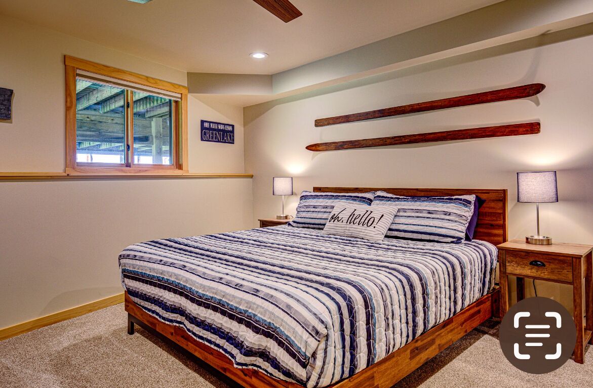 Lower level bedroom 2, king bed