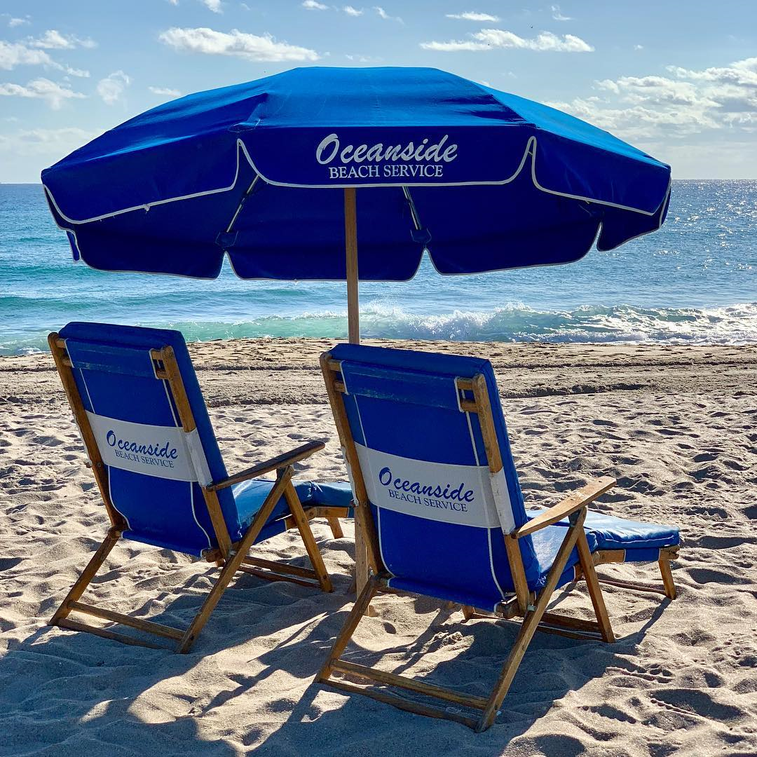 OBS is just a 9-minute walk away. Seating for 2 with umbrella/cabana starts at $60/day!