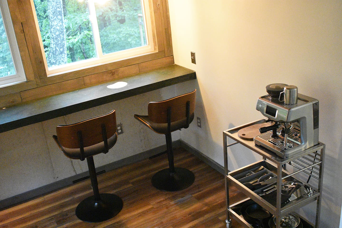 bar and espresso machine