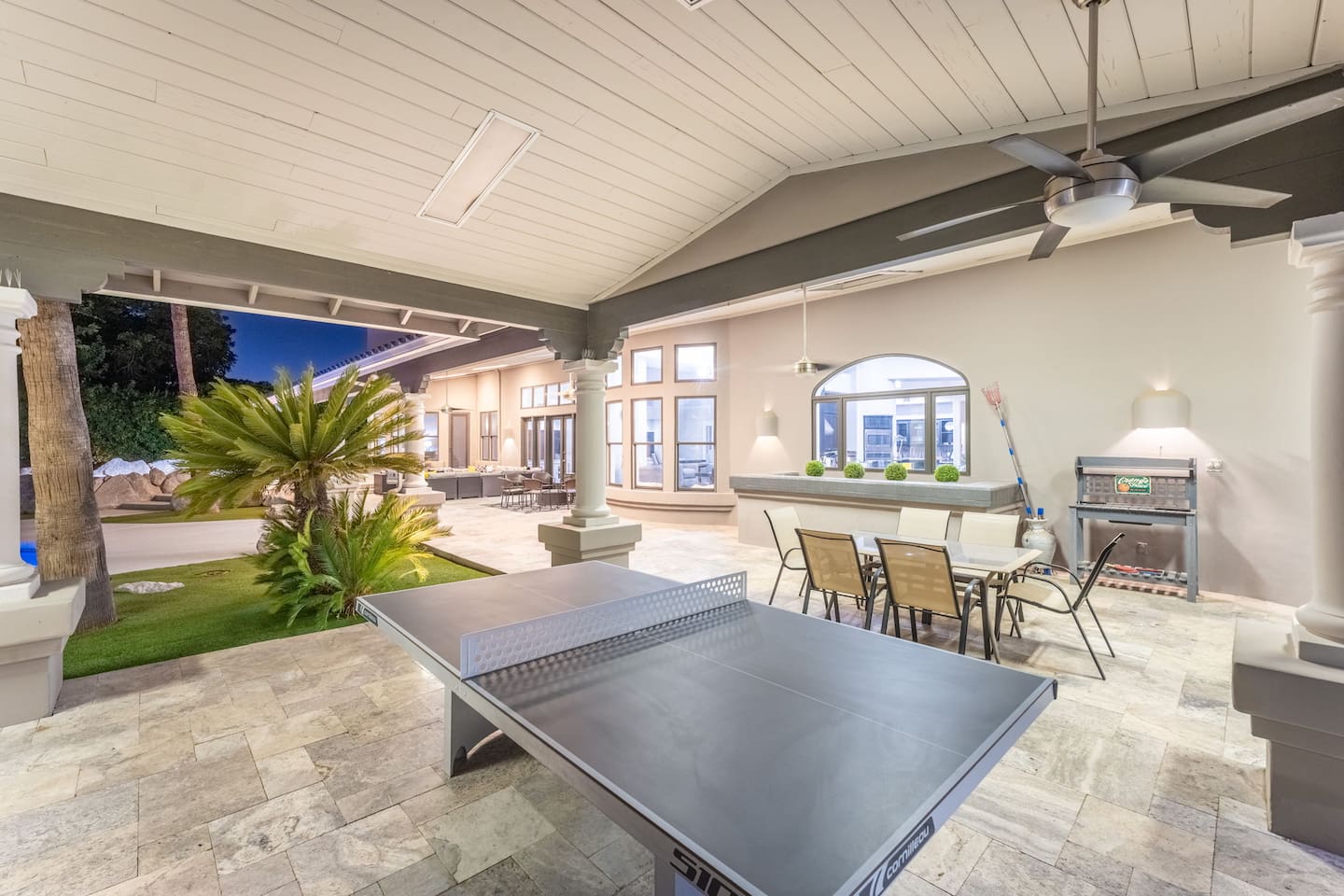 Whether you’re grilling, dining, playing or relaxing, this multi-use patio delivers comfort and convenience.